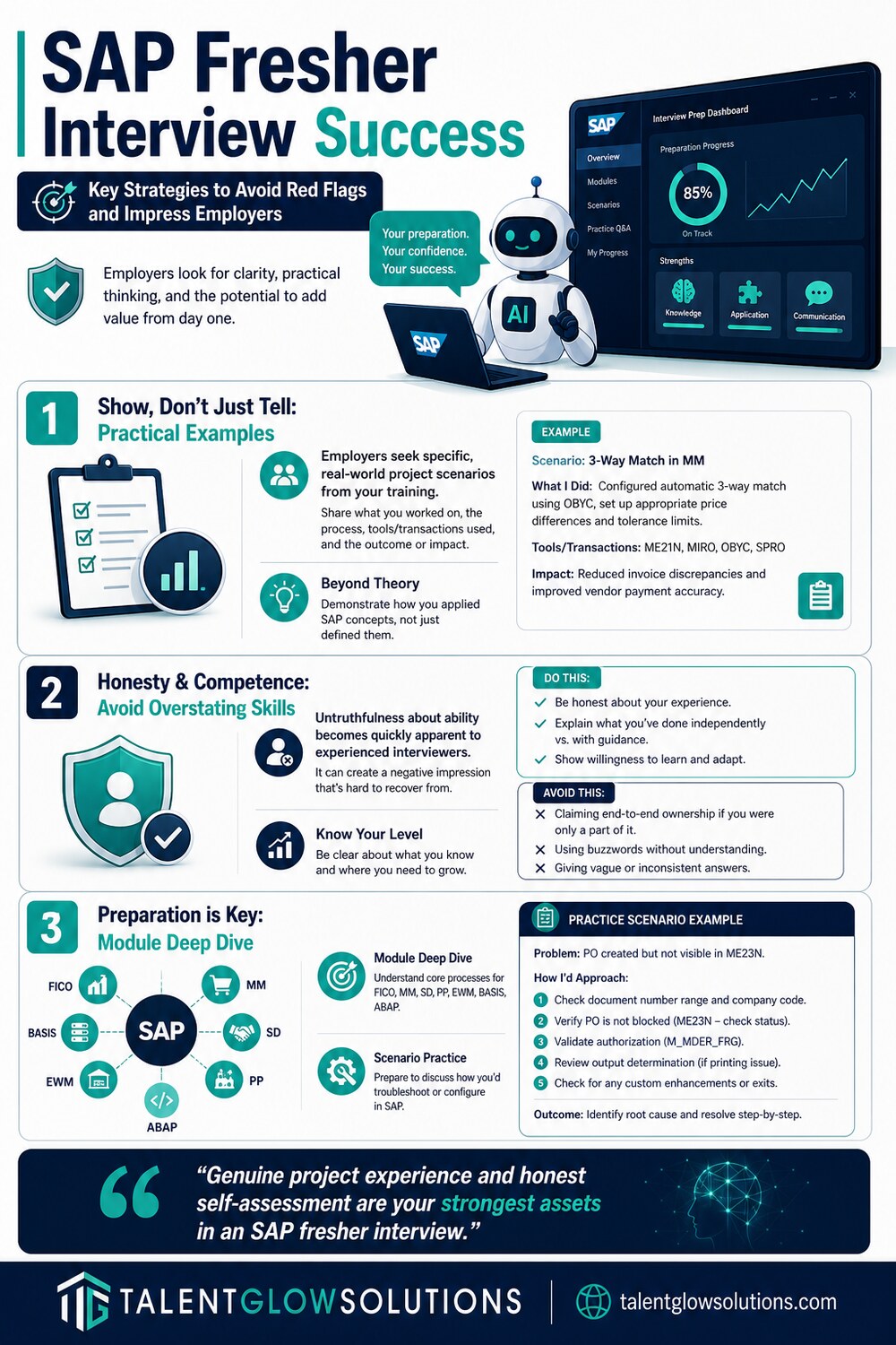 Infographic: SAP Fresher Interview Success